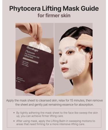 Phytocera Pro Antioxidant 10X Lifting Mask - Vegan Elasticity Booster with Ceramide Collagen & Hyaluronic Acid - 10 Dermatologically Tested Microfiber Sheets for Radiant Skin - Buy Online on GoSupps.com