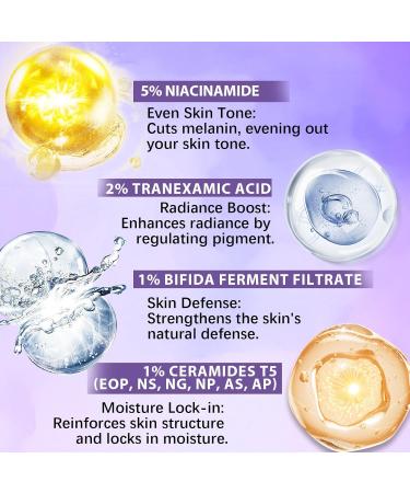 DEBAIY 5% Niacinamide Facial Serum with Tranexamic Acid Enhance Even Tone & Strengthen Skin Barrier (4.06fl.oz/120ml) - Buy Online on GoSupps.com