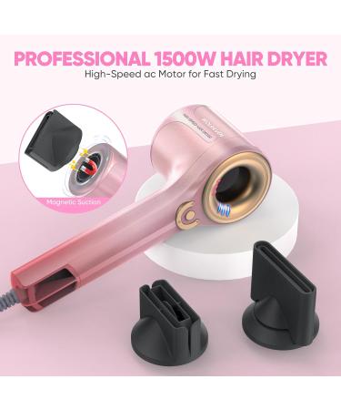 Buy Wolraven Pink Hair Dryer for Women - Professional Ionic Blow Dryer 110 000 RPM Lightweight Fast Drying No Thermal Damage Overheating Protection Low Noise - Buy Online on GoSupps.com