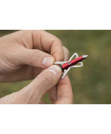 RAGE Chisel Tip 2 Blade Broadhead 100 Grain with Shock Collar Technology - Red (3 Pack) | Model 65100 - Buy Online on GoSupps.com