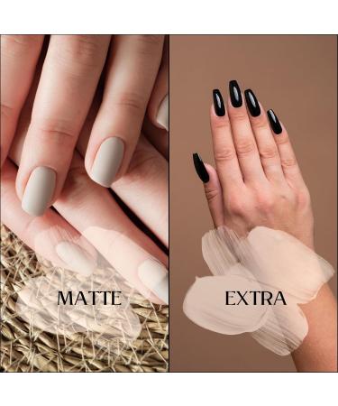 INLAQ HEMA Free Top Coat & Base Coat Set - 3x6ml Hybrid Varnishes for Perfect Nails - Buy Online on GoSupps.com