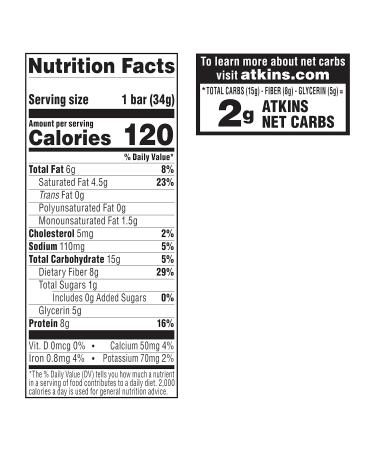 Atkins Endulge Chocolate Chip Cheesecake Dessert Bar - Keto-Friendly (30 Bars) - Buy Online on GoSupps.com