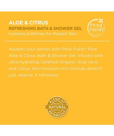 Petal Fresh Aloe & Citrus Bath & Shower Gel - Refreshing 16 fl oz - Buy Online on GoSupps.com