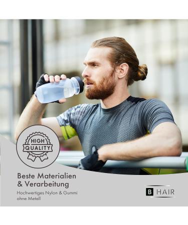 Buy B Hair Black Elastic Hair Ties | 50 Metal-Free Bands for Women Men Girls & Boys | Versatile 4mm Thick 4.5cm Diameter Hair Accessories - Buy Online on GoSupps.com