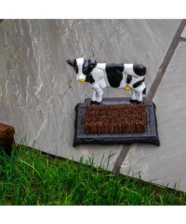 Woodside Outdoor Garden Novelty Boot Brush Cast Iron Cow Shoe/Welly/Trainer Mud & Dirt Scraper - Buy Online on GoSupps.com