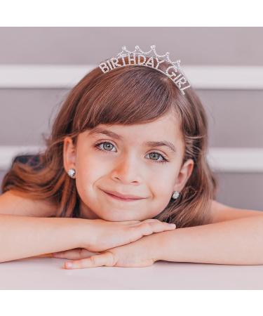 FROG SAC Birthday Girl Crown Headband - Rhinestone Princess Tiara for Kids & Teens - Buy Online on GoSupps.com