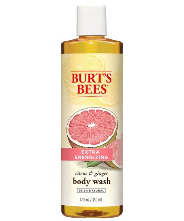 Burt's Bees Extra Energizing Citrus and Ginger Body Wash - 12 Ounce Bottle