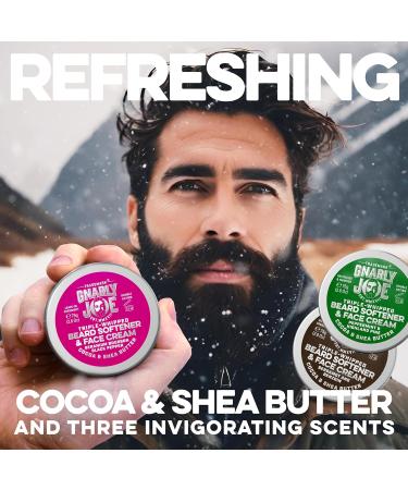 Gnarly Joe Beard Softener Gift Pack for Men (3 Jars All Scents). Triple-Whipped Combined Beard and Face Creams Multipack (All 3 Scents) - Buy Online on GoSupps.com