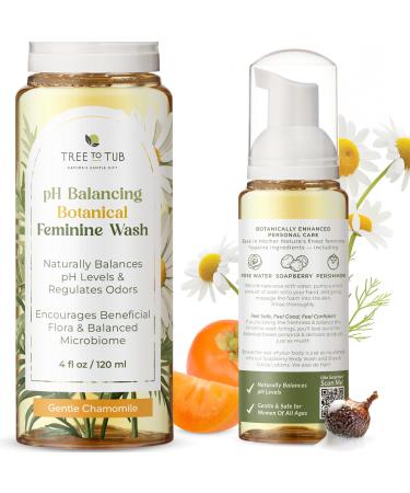 Tree to Tub pH Balance Feminine Wash for Women - Fragrance Free Vaginal Wash Botanical Intimate Wash Women pH Balance Intimate Soap For Women Vagina Wash Daily Feminine Wash Vaginal Cleanser