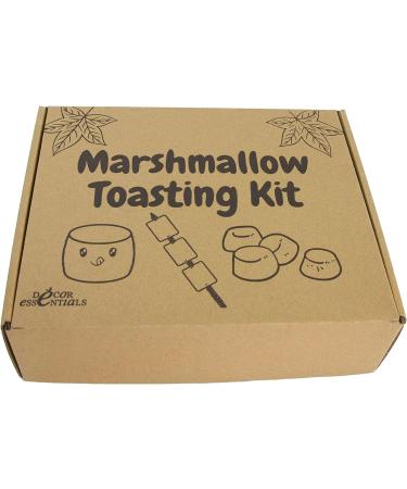 Marshmallow Toasting Kit with Chocolate Nutella For Valentines Day Camping Date Night Set Halloween Guy Fawkes Bonfire Night Xmas Christmas Complete Set with Long Skewers for BBQ Parties - Buy Online on GoSupps.com