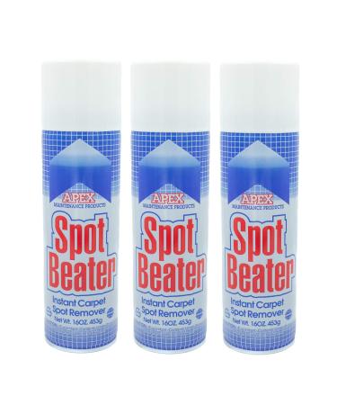 Spot Beater Instant Carpet Spot Remover for Fresh, Old & Stubborn Stains Such as Oil, Grease, Ink, Lipstick, Coffee, Pet Stains & More, 16 Oz, Pack of 3 1 Pound (Pack of 3) - Buy Online on GoSupps.com