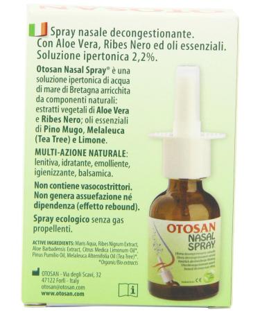 Otosan Nasal 30ml Spray: Natural Relief for Nasal Congestion | Otosan Ear - Buy Online on GoSupps.com