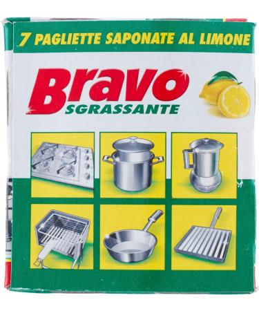 Buy Bravo! Lemon Soap Scouring Pads - 7pcs | Eco-Friendly Cleaning Solutions for International Shipping - Buy Online on GoSupps.com