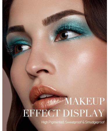 MAKI YIKA Blue Eyeshadow Palette - 9 Color Matte Shimmer Eye Makeup for Mothers Day - Buy Online on GoSupps.com