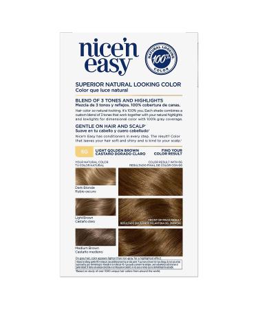 Clairol Nice'n Easy Permanent Hair Dye 6G Light Golden Brown 6.26 Fl Oz - Pack of 1 - Buy Online on GoSupps.com