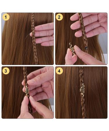 WLLHYF 18-Piece Metal Hair Clip Set for Women & Girls - Spiral Serpent Celtic Hair Cuffs & Dreadlock Coil Jewelry in Gold & Silver - Buy Online on GoSupps.com