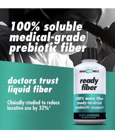 HEALTH DIRECT Ready Fiber Non-GMO Liquid Fiber High Fiber Supplement  for Regularity  Bloating Relief  Psyllium-Free  Fiber for Women  Men & Kids  12 Grams Fiber  Prebiotic FOS  15 Oz - Buy Online on GoSupps.com