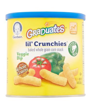 GERBER Lil CRUNCHIES Veggie Dip Toddler Snacks