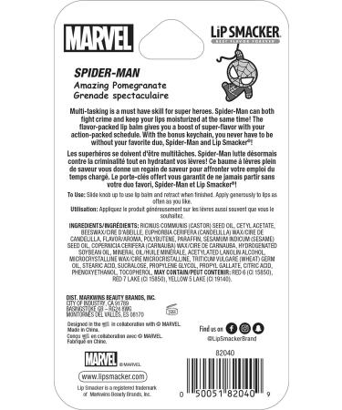 Marvel Spiderman Lip Smacker Keychain - Amazing Pomegranate Flavor | 0.14 Oz - Buy Online on GoSupps.com