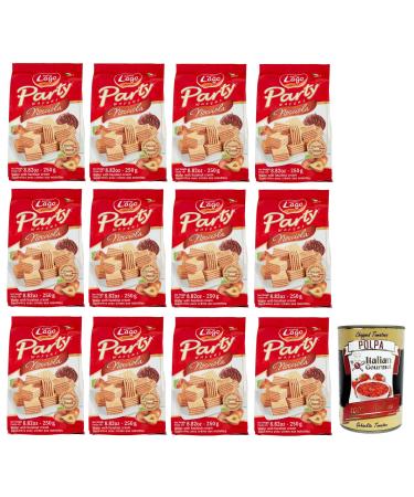 Italian Gourmet E.R. Gastone Lago Party Lot de 12 gaufres la cr me de noisette 250 g + Polpa di Pomodoro Italian Gourmet Polpa di Pomodoro 400 g