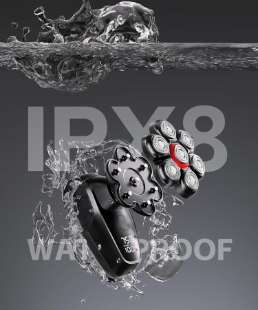 Head Shavers for Bald Men | 7D Magnetic Electric Razor | Waterproof & Rechargeable 5-in-1 Grooming Kit - Buy Online on GoSupps.com