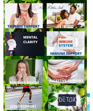 Organic Sea Moss, Bladderwrack & Burdock Root Herbal Blend - Dr. Sebi Inspired | 100% Natural Thyroid & Immunity Support - 8oz - Buy Online on GoSupps.com