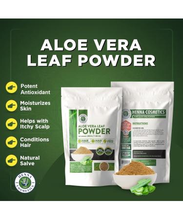 Aloe Vera Leaf Powder - Organic Moisturizer & Juice for Skin & Hair | 100g Natural Pure Aloe Barbadensis - Buy Online on GoSupps.com