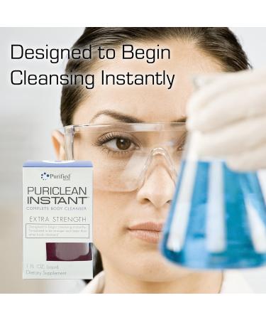 Puriclean Instant Detox Drink Extra Strength - Potent 1oz Cleanser for Fast & Effective Body Cleansing - Buy Online on GoSupps.com