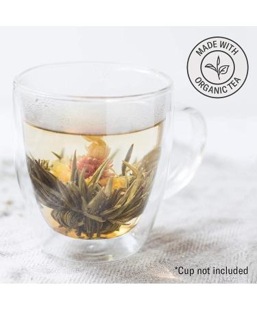 Numi Organic Tea Flowering Tea Gift Set - 6 Blossoms, 16oz Glass Teapot - Buy Online on GoSupps.com