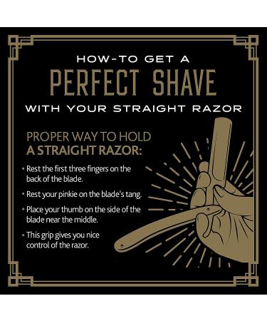 BRV MEN Professional GERMAN Steel Straight Edge Barber Razor with 100 Lord Platinum Single Edge Blades - German Stainless Steel Shavette for Men and Women - Black - Buy Online on GoSupps.com