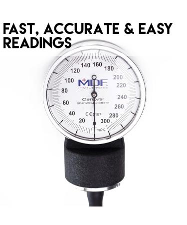 MDF Calibra Aneroid Blood Pressure Monitor - Manual - Blue Navy Plastic for Emergency Services & Doctor's Practice | International Shipping - Buy Online on GoSupps.com