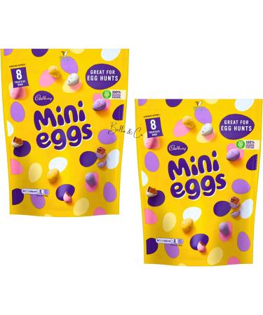 2x Easter Chocolate Mini Eggs Happy Easter Celebration 2023 | Mini Chocolate Easter Eggs Bundle Gifts for Women Men Kids | Bundle Pack Deals | Thank You Chocolate Gifts | Family Pack | 308g - Buy Online on GoSupps.com
