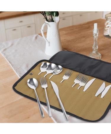 BESPORTBLE Portable Bbq Camping Silverware Kit Cutlery Organizer Picnic Utensil with Bag Spoon Fork Chopstick Set for Hiking Travel Home Silver Serving Utensils Stainless Steel - Buy Online on GoSupps.com
