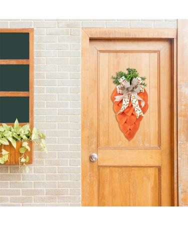 Durable Easter Carrot Party Decorative Wreath Charming Carrot Shaped Easter Party Decoration Wreath Festive Ornament Carrot Wreath For Easter - Buy Online on GoSupps.com
