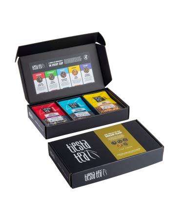 Tiesta Tea - Tiesta's Top Loose Leaf Tea Gift Box, 5 Pouches, High to Non-Caffeinated, Hot & Iced Tea, Variety Box with Green, Herbal, Black & Fruit Tea Bags, Natural Ingredients Top Tea Pack