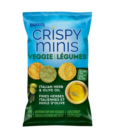 Crispy Minis Italian Herb & Olive Oil Multigrain Chips With Vegetables 90g Italian Herb & Olive Oil 90 g (Pack of 1)