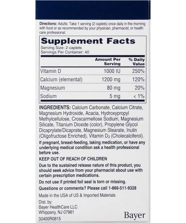 Citracal Calcium Supplement with D3 - Slow Release 1200mg, 80 Coated Tablets - Buy Online on GoSupps.com