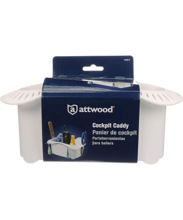 Attwood 11849-2 Cockpit Caddy - White Plastic Organizer for Fishing Gear and Personal Items | Slots for 22+ Lures - Buy Online on GoSupps.com