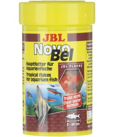 JBL NovoBel Complete Fish Food Flakes 100ml - Ideal for 3-20 cm Aquarium Fish | Buy Internationally - Buy Online on GoSupps.com