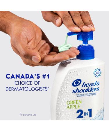 Head & Shoulders Green Apple 2-in-1 Shampoo + Conditioner 835ML White Green Blue - Buy Online on GoSupps.com