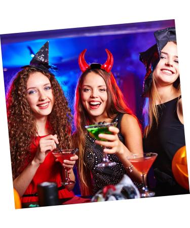 LIFKOME Devil Horns Headband Led Devil Ears Headband Glow in the Dark Halloween Devil Costume Accessory for Themed Party Cosplay Hairband Red - Buy Online on GoSupps.com