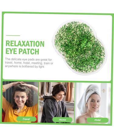 FRCOLOR 2pcs Eye Patch Ice Pack for Face and Breastmilk - Cooling Eye Pad for Hydrating and Compress - Green, 6.5X6.5X0.5CM - Buy Online on GoSupps.com