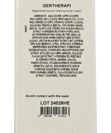 Gernetic Gertherapi Regenerating & Relaxing Body Cream - 5.3 oz/150ml | International Shipping Available - Buy Online on GoSupps.com