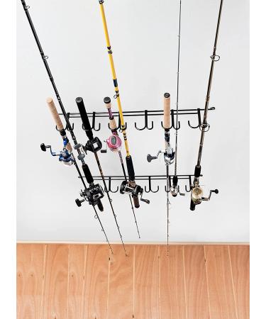 Rack'Em Fishing Rod Racks - Pole Holders - Mounted Storage Racks for Rods - Ceiling or Wall Mount for Poles in Garage  Boat 12-Pole Overhead Fishing Rod Rack - Buy Online on GoSupps.com