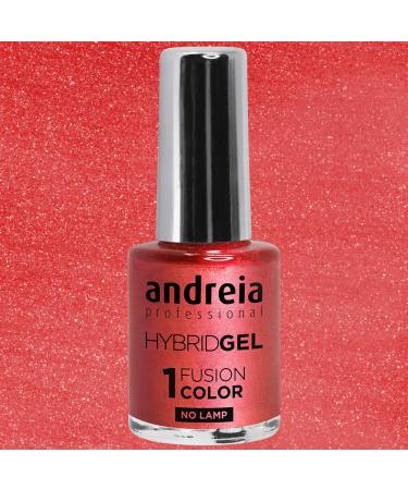 Andreia Professional Hybrid Gel Nail Polish H50 Pink Coral - 2 Steps No Lamp Durable & Easy to Remove - 10.5 ml Metallic Shades - Buy Online on GoSupps.com