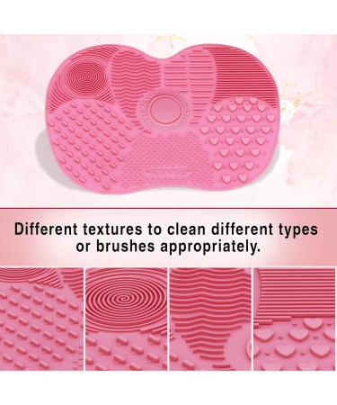 EDMIRE Silicone Makeup Brush Cleaner Pad with Suction Cups - Cleans Eyeshadows, Foundations, Blush, Highlighters - Buy Online on GoSupps.com