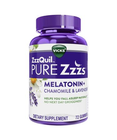 ZzzQuil Pure Zzzs, Melatonin Sleep Aid - 72 Gummies