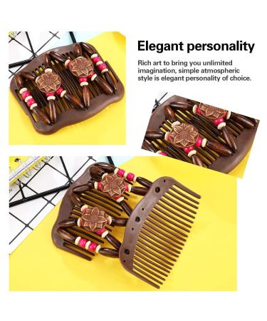 Buy African Hairpise Magic Hair Comb Set - 6 Pcs Elastic Pearls & Double Clips for Effortless Styling | Worldwide Shipping - Buy Online on GoSupps.com