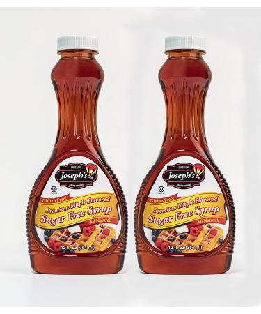 Joseph's Sugar Free Maple Syrup, 12oz - Pack of 2 12 Fl Oz (Pack of 2)