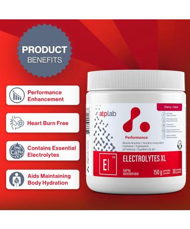 ATP LAB Electrolytes XL 150g - Boost Muscle Function Hydration & pH Balance | International Shipping Available - Buy Online on GoSupps.com